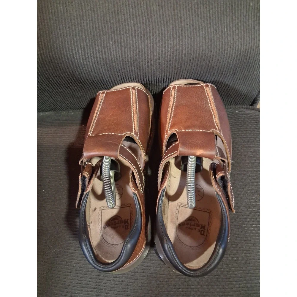 Dr. Martens Mens Brown Leather Fisherman Sandals AirWair 9064 US 11 UK 10